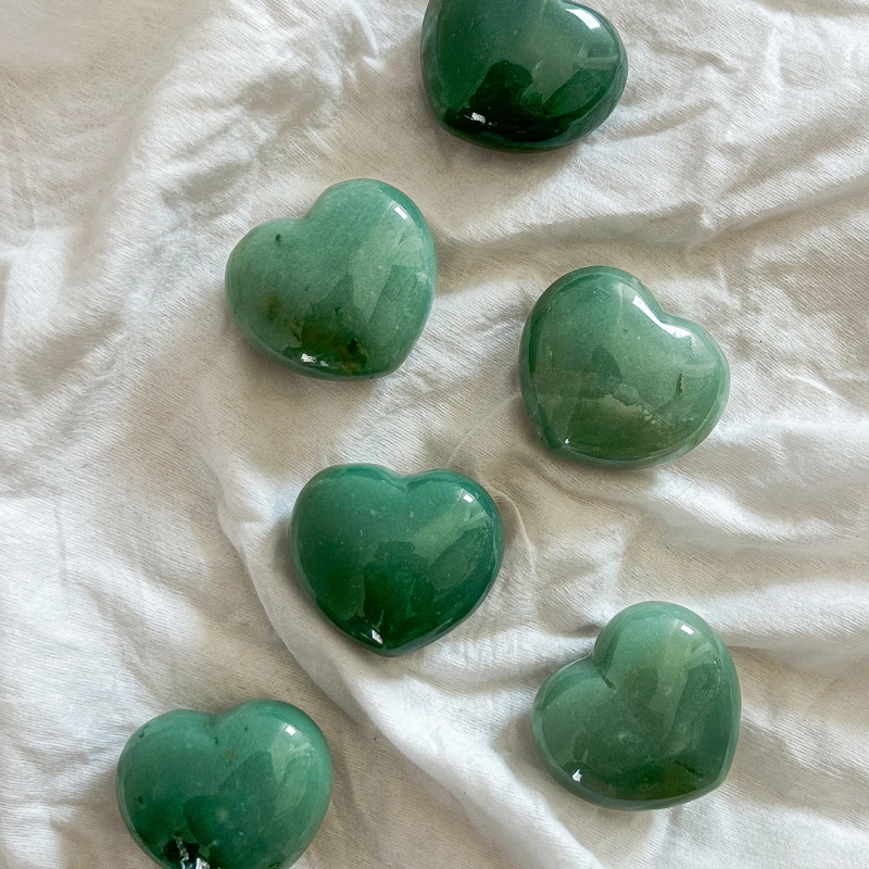 cuore in Avventurina Verde